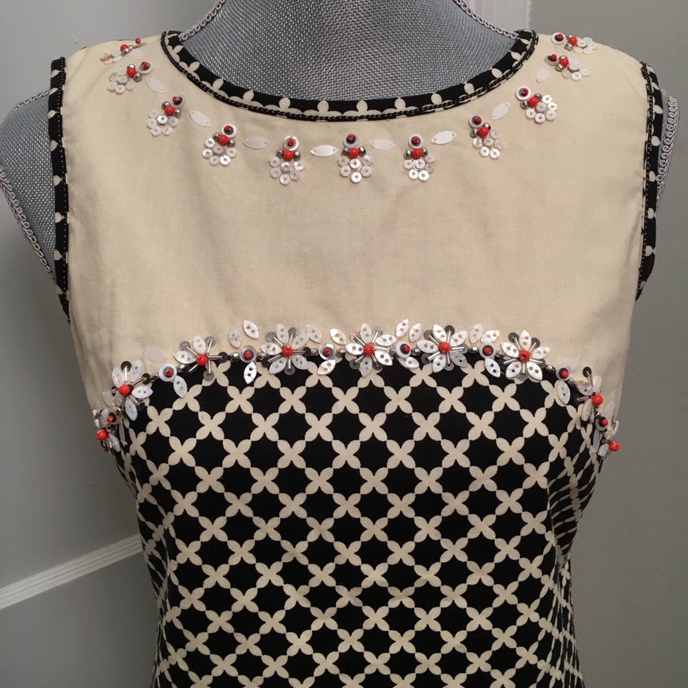 Chelsea and violet beaded keyhole back dress